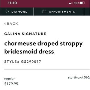 Davis bridal bridesmaid gown charmeuse draped strappy gown in cinnamon color